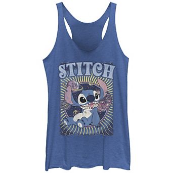 Disney's Lilo & Stitch Groovy Planets Juniors' Tri-Blend Racerback Tank Top