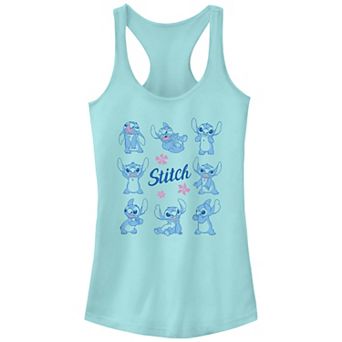 Disney's Lilo & Stitch Expressions And Flowers Juniors' Racerback Tank Top