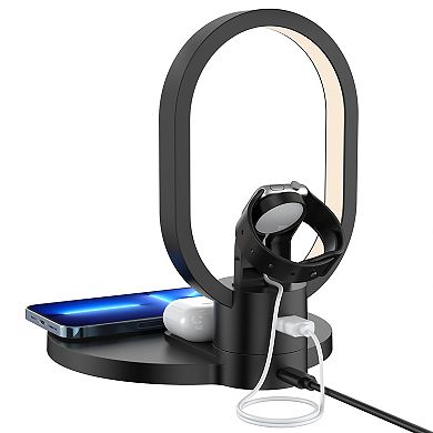 Wireless Charger for Phone, Watch, and Earbuds with LED Light