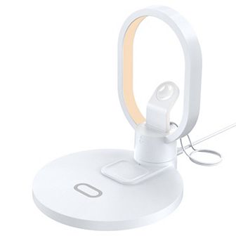 Wireless Charger for Phone, Watch, and Earbuds with LED Light