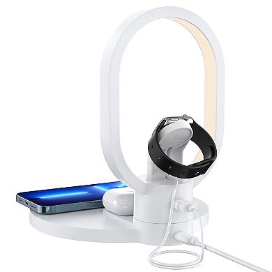 Wireless Charger for Phone, Watch, and Earbuds with LED Light