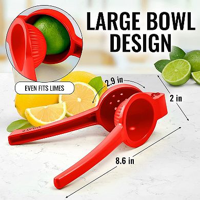 Zulay Kitchen Premium Quality Metal Manual Press Lemon Squeezer