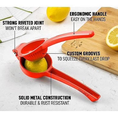 Zulay Kitchen Premium Quality Metal Manual Press Lemon Squeezer