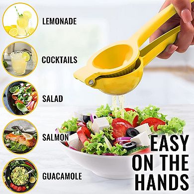 Zulay Kitchen Premium Quality Metal Manual Press Lemon Squeezer