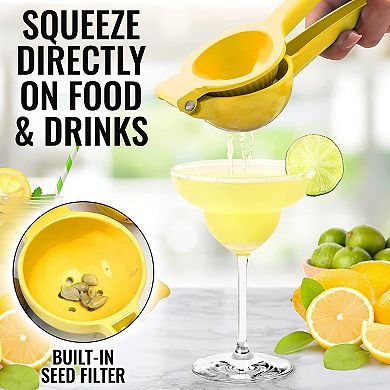 Zulay Kitchen Premium Quality Metal Manual Press Lemon Squeezer