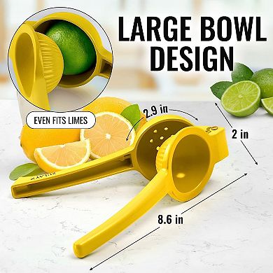 Zulay Kitchen Premium Quality Metal Manual Press Lemon Squeezer