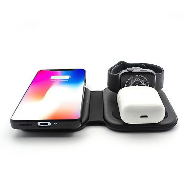 Magnetic Folding 3-in-1 Fast Wireless Charging Station