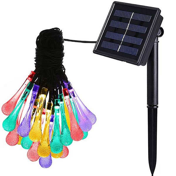 Solar Water Drop String Light