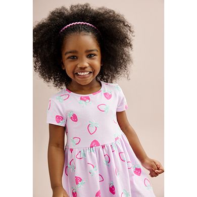 Baby & Toddler Girl Jumping Beans® Short Sleeve Skater Dress