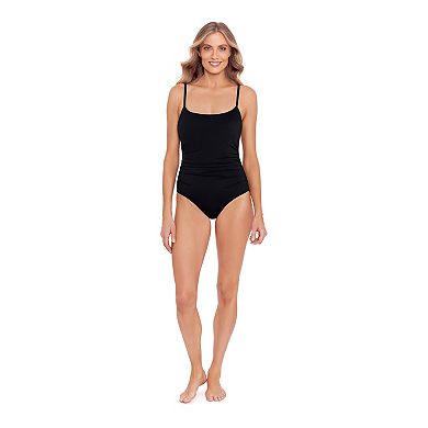 Women's Bal Harbour Solid Cami Scoopneck One-Piece Swimsuit