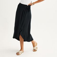 Kohls black 2024 midi skirt