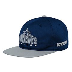 Youth Cream/Navy Dallas Cowboys Bone Cuffed Knit Hat