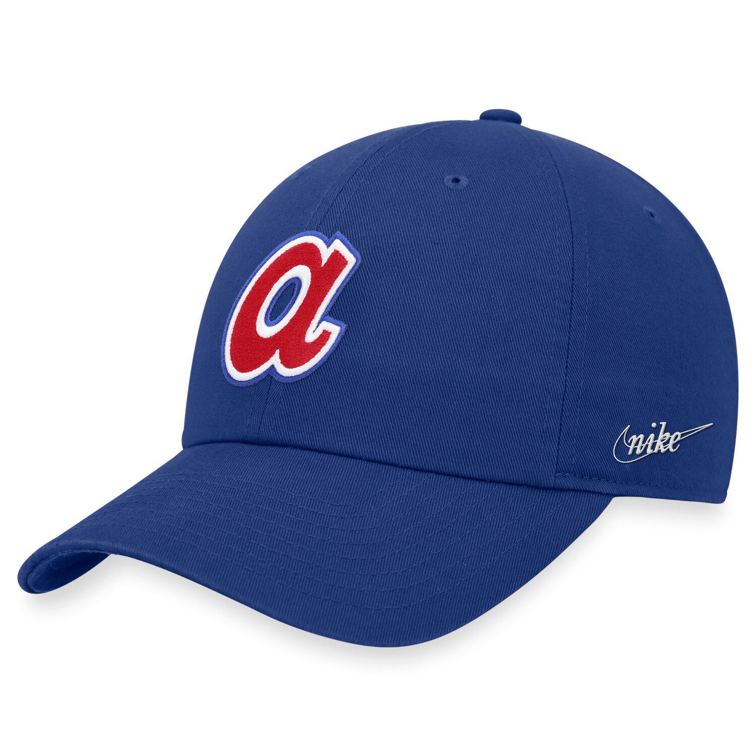 Atlanta Braves Cooperstown White Legacy Vintage Throwback Hat - Adjustable Cap For Men - View #8