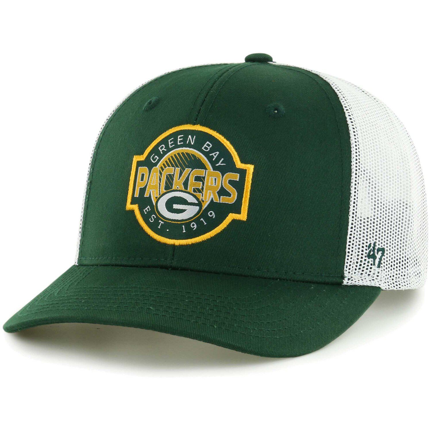 Youth Green Green Bay Packers On Trend Precurved A-Frame Snapback Hat