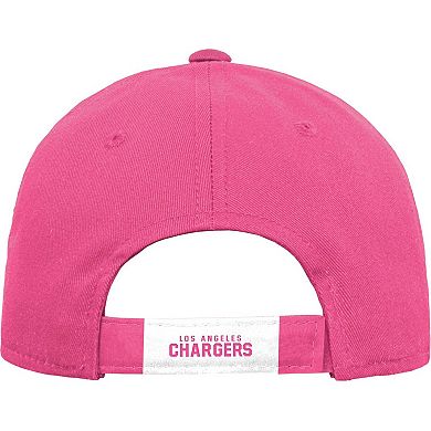 Girls Youth Pink Los Angeles Chargers Adjustable Hat