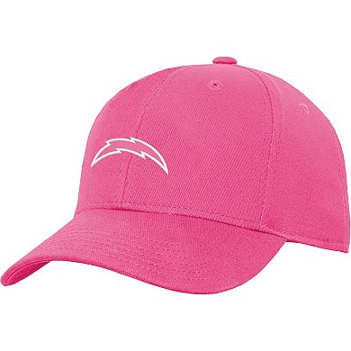 Girls Youth Pink Los Angeles Chargers Adjustable Hat
