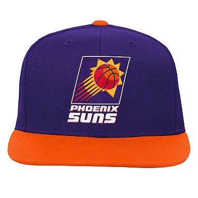 Youth Mitchell & Ness Purple/Orange Phoenix Suns Two-Tone Snapback Hat