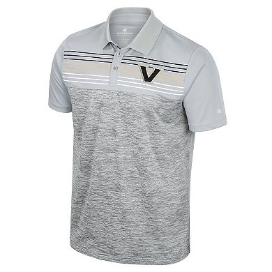 Men's Colosseum Gray Vanderbilt Commodores Cybernetic Polo