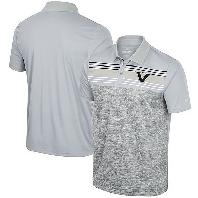 Men's Colosseum Gray Vanderbilt Commodores Cybernetic Polo