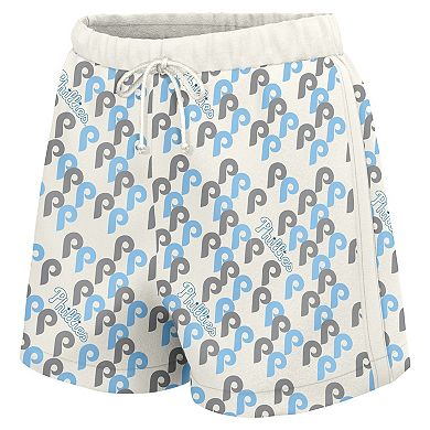 Women's Lusso White Philadelphia Phillies Marge Shorts