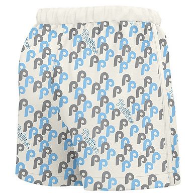 Women's Lusso White Philadelphia Phillies Marge Shorts