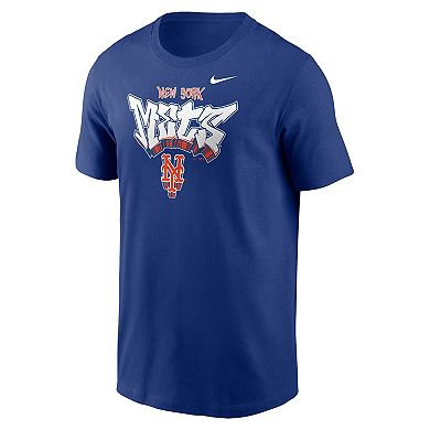 Men's Nike Royal New York Mets Graffiti Hometown T-Shirt