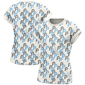 Women's Lusso White Philadelphia Phillies Madge Dolman Tri-Blend T-Shirt