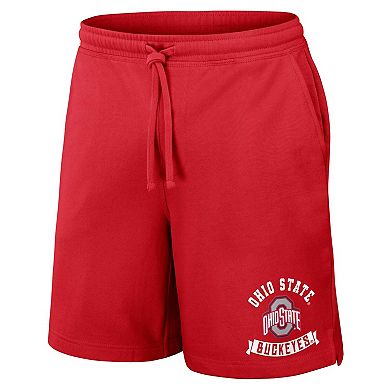 Men's Darius Rucker Collection by Fanatics Scarlet Ohio State Buckeyes Logo Shorts