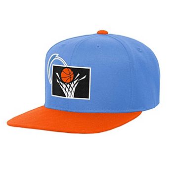 Youth Mitchell & Ness Blue/Orange Cleveland Cavaliers Two-Tone Snapback Hat