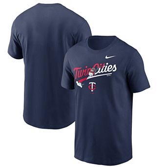 Men's Nike Navy Minnesota Twins Twin Cities Snow Hometown T-Shirt