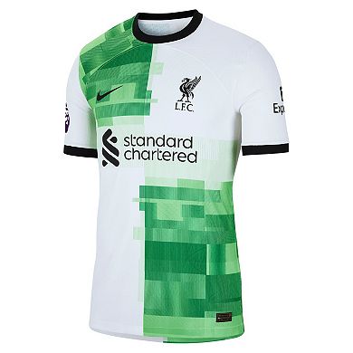 Men's Nike Mohamed Salah White Liverpool 2023/24 Away Authentic Player Jersey