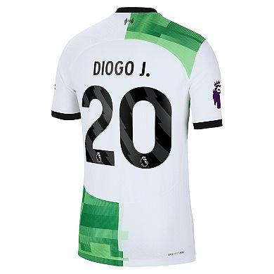 Men's Nike Diogo Jota White Liverpool 2023/24 Away Authentic Player Jersey