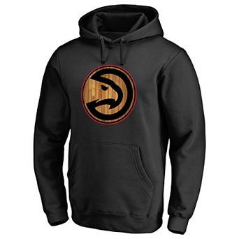 Men's Fanatics Branded Black Atlanta Hawks Hardwood Pullover Hoodie