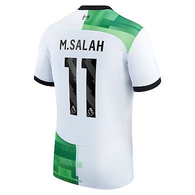 Men's Nike Mohamed Salah White Liverpool 2023/24 Away Replica Player Jersey