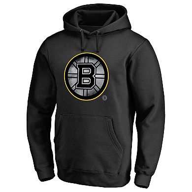 Men's Fanatics Branded Black Boston Bruins Core Smoke Pullover Hoodie