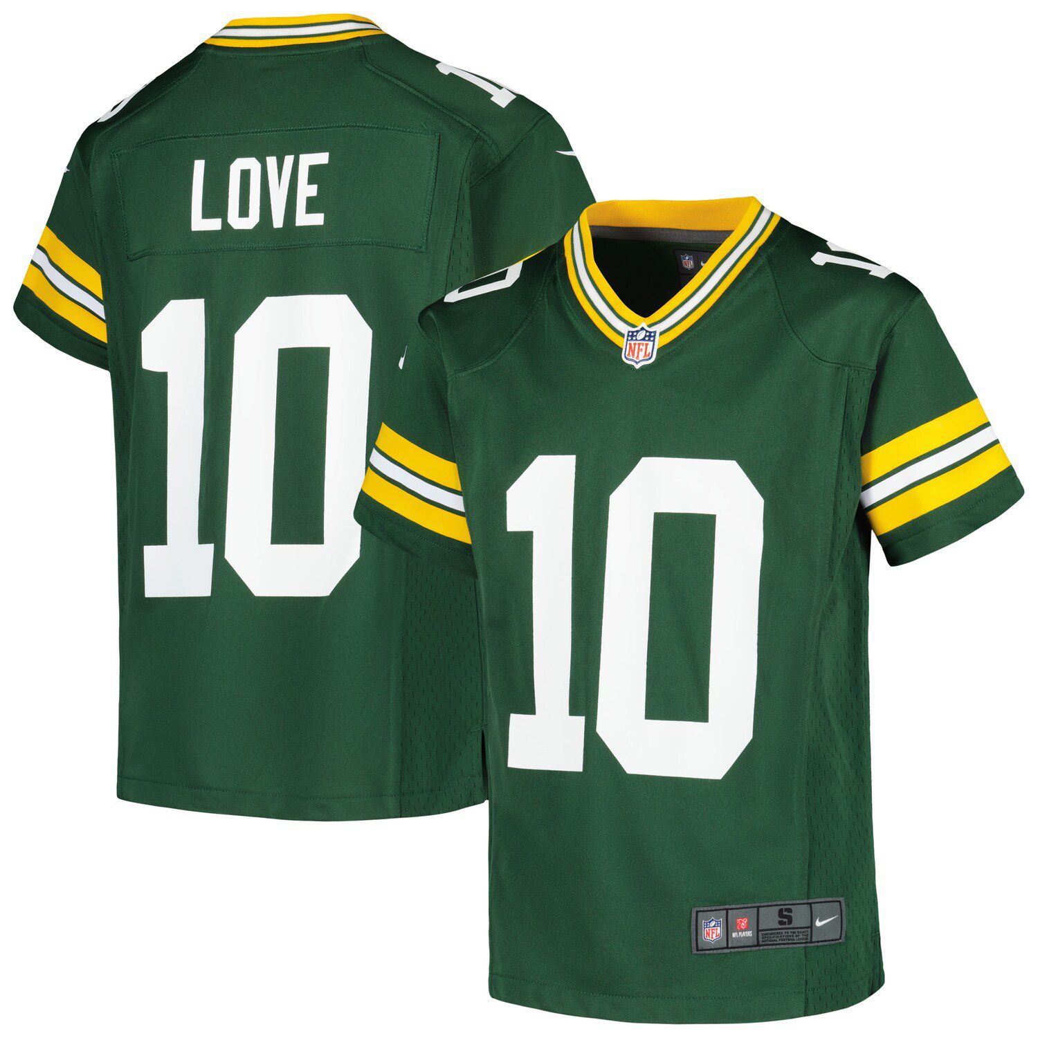 Nike Green Bay Packers No10 Jordan Love Camo Youth Stitched NFL Limited Rush Realtree Jersey