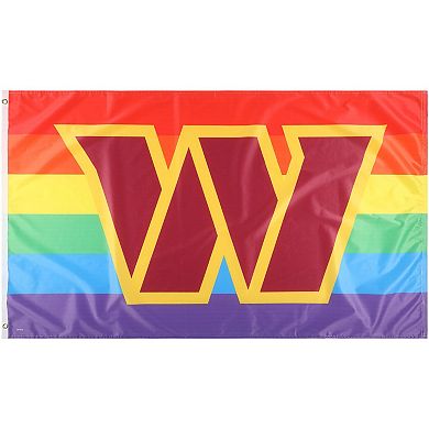 WinCraft Washington Commanders 3' x 5' Pride Deluxe Single-Sided Flag