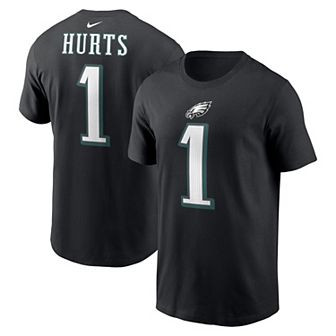 Men's Nike Jalen Hurts Black Philadelphia Eagles Player Name & Number T-Shirt