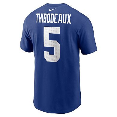 Men's Nike Kayvon Thibodeaux Royal New York Giants Player Name & Number T-Shirt