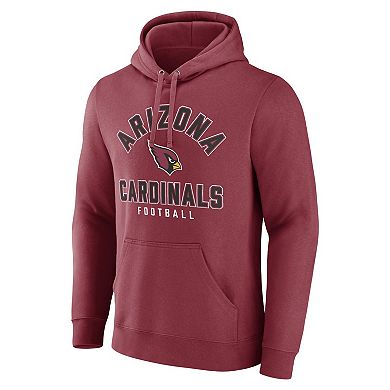 Men's Fanatics Branded Cardinal Arizona Cardinals Between the Pylons Pullover Hoodie