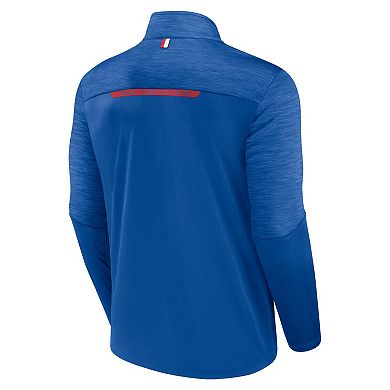 Men's Fanatics Branded Royal New York Giants Defender Half-Zip Top