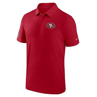 Men's Nike Scarlet San Francisco 49ers Sideline Coaches Performance Polo