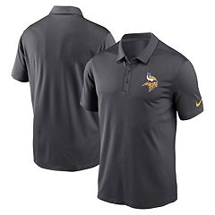 Nike Detroit Lions Men's Team Logo Franchise Polo In Charcoal