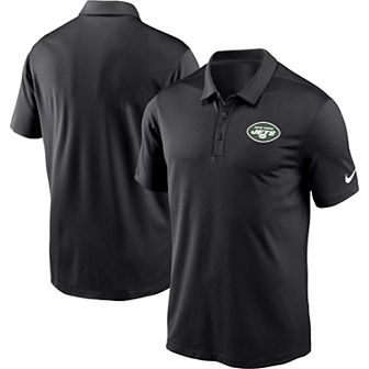 Men's Nike Black New York Jets Franchise Team Logo Performance Polo