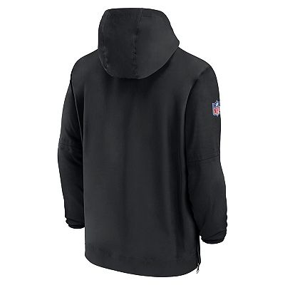 Men s Nike Black Las Vegas Raiders Sideline Half Zip Hoodie