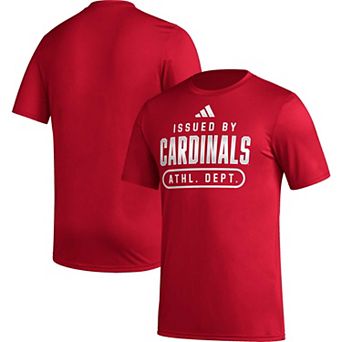 Men's adidas Red Louisville Cardinals Sideline AEROREADY Pregame T-Shirt