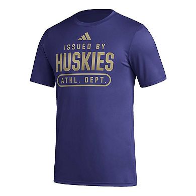 Men's adidas Purple Washington Huskies AEROREADY Pregame T-Shirt