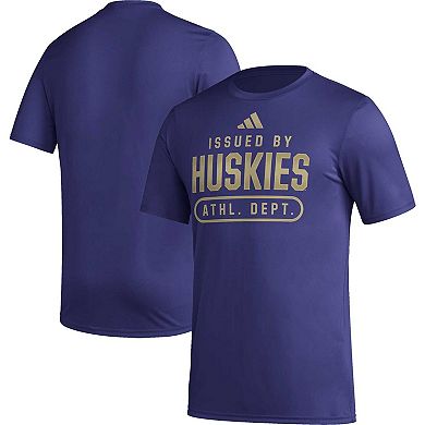Men's adidas Purple Washington Huskies AEROREADY Pregame T-Shirt