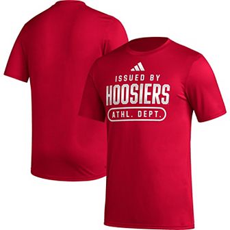Men's adidas Crimson Indiana Hoosiers Sideline AEROREADY Pregame T-Shirt