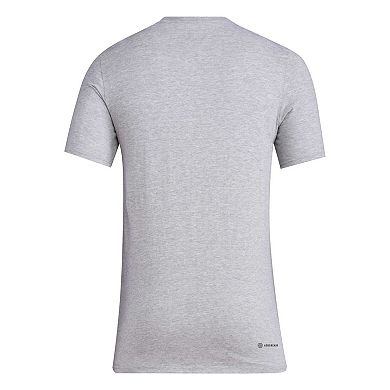 Men's adidas Heather Gray Nebraska Huskers Sideline AEROREADY Pregame T-Shirt